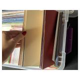 Large Collection of Assorted Stationery Paper and Envelopes in Storage Box