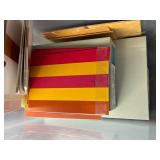 Lot of Assorted Blank Note Cards and Stationery in Storage Bin