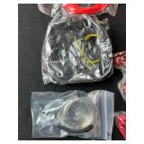 Collection of Jewelry Making Supplies with Cords, Beads, Clasps, and Findings