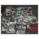 Lot of Jewelry Cord Necklaces, Rope Necklaces, and Beading Cord in Assorted Styles