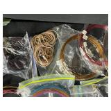 Bulk Lot of Assorted Necklace Cords, Choker Wires, and Jewelry Making Strings