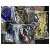 Bulk Lot of Assorted Necklace Cords, Choker Wires, and Jewelry Making Strings