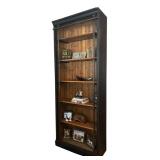 ML - Industrial Style Bookcase with Black Metal Frame and Wood Shelves