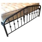 LL  - Queen Size Metal Bed Frame with Headboard and Footboard
