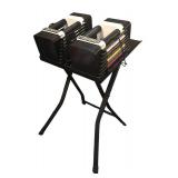 LL  - Adjustable Dumbbell Weight Set with Stand