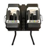 LL  - Adjustable Dumbbell Weight Set with Stand