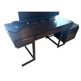 U - Aspenhome Desk with File Cabinet
