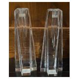 LL  - Pair of Ovations Crystal Crosswinds Candleholders