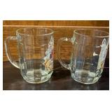 LL  - Pair of Paulaner Munchen Oktoberfest Bier Glass Beer Mugs