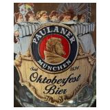 LL  - Pair of Paulaner Munchen Oktoberfest Bier Glass Beer Mugs