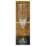 LL  - Set of 6 Vera Wang for Wedgwood Crystal Champagne Flutes