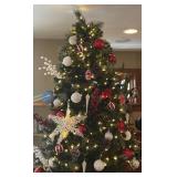 ML - 9 Foot Balsam Hill Pre-Lit Christmas Tree with Adjustable Light Color