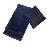 U - Plush Throw Blanket and Accent Pillow