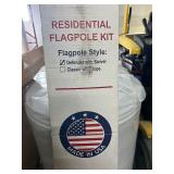 EZ POLE - 21 Ft DEFENDER (NO ROPE) FLAGPOLE - Made in the USA