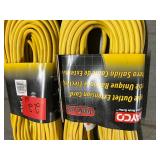 Quantity 2 - Bayco 100 Foot Single-Tap 16/3 Extension Cord With Lighted End (SL-751)