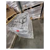 Pallet Sale!! 150+ sq ft - Riccobene 23.5-in L x 11.75-in W x 1-in H Irregular Charcoal Concrete Patio stone