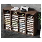 VEVOR Literature Organizer, 36 Compartments Office Mailbox with Adjustable Shelves, Wooden Mailbox Sorter Medium Density Fiberboard Office Home Classroom Storage for Files, Documents, Papers etc.