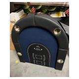 8 Player Foldable Poker Table, 72" Portable Folding Poker Table w/Padded Rails, Cup Holders, Casino Grade Felt Surface