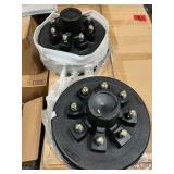 2 PACK - Electric Trailer Brake Drum, 8-Hole on 4-Inch Bolt Circle Brake Drum for 7000 lbs Trailer Axles, Long Service Life, Replacement of 12 Inch Brake Hub Drums Assembly for Trailers, RVs