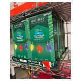Quantity 8 - Holiday Living 25 ct - Multicolor C9 Christmas Lights