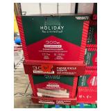 Quantity 12 - Holiday Living - 300 ct Clear Icicle Lights