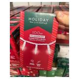 Quantity 44 - Holiday Living - 100 ct Incandescent Clear Mini Lights