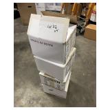 Quantity 4 - Green glass and Brass Sconce lights