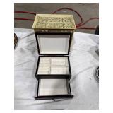 Brass and Blue Glass Box