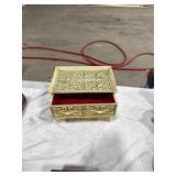 Brass and Blue Glass Box