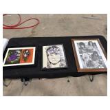 Three Framed Rock Artworks