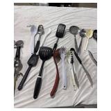 Assorted Kitchen Utensils & Cooler