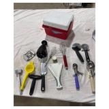 Assorted Kitchen Utensils & Cooler