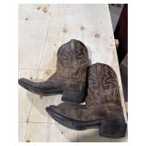 Ariat Brown Leather Cowboy Boots