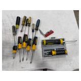 Assorted Screwdrivers & Bit Sets