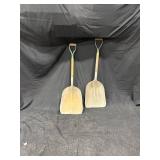 Two D-Handle Shovels