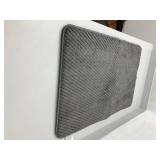 Textured Gray Foam Bath Mat