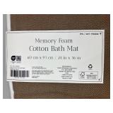 Memory Foam Cotton Bath Mat