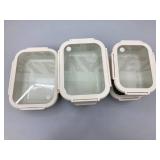 Set of Glass Food Storage Containers (5 Pieces)