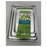 Nordic Ware Naturals Aluminum Bakeware 3-Piece Baking Sheet Set