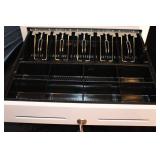 Steel Cash Register Drawer with Key Lock and Removable Cash Tray