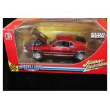 Johnny Lightning 1969 Ford Mustang Mach 1 Die-Cast Car 1:24 Scale