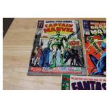 Marvel Comics Lot: Captain Marvel #12, #13, Superheroes #14, Fantasy Masterpieces #9, #10, (2) #11
