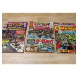 Set of 3 Marvel Sgt Fury and His Howling Commandos Comics, Including #1 (1965) and #2 (1966)