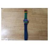 Swatch Maxi Wall Clock Nautilus with Colorful Band