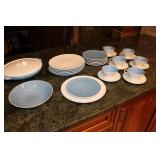Large Assorted Dinnerware Collection with Noritake China and Glass Snack Sets