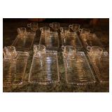 Large Assorted Dinnerware Collection with Noritake China and Glass Snack Sets