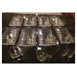 Large Assorted Dinnerware Collection with Noritake China and Glass Snack Sets