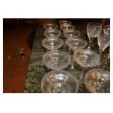 Large Assorted Dinnerware Collection with Noritake China and Glass Snack Sets