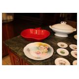 Large Assorted Dinnerware Collection with Noritake China and Glass Snack Sets