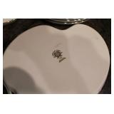 Large Assorted Dinnerware Collection with Noritake China and Glass Snack Sets